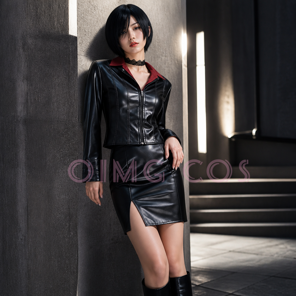 Women Fashion Jackets - เกมเรซิเดนต์อีวิล เอด้า หวง แจ็คเก็ตหนัง ชุดคอสเพลย์ ชุดสpy