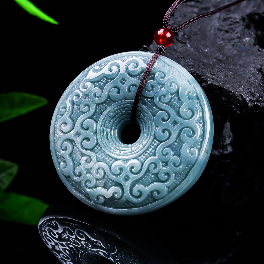 Women'S Fashion Gifts - หยกพม่าธรรมชาติจี้ดอกไม้สร้อยคอเครื่องประดับวินเทจออกแบบหรูหราอุปกรณ์เสริมหยกแท้ของขวัญสำหรับผู้หญิง