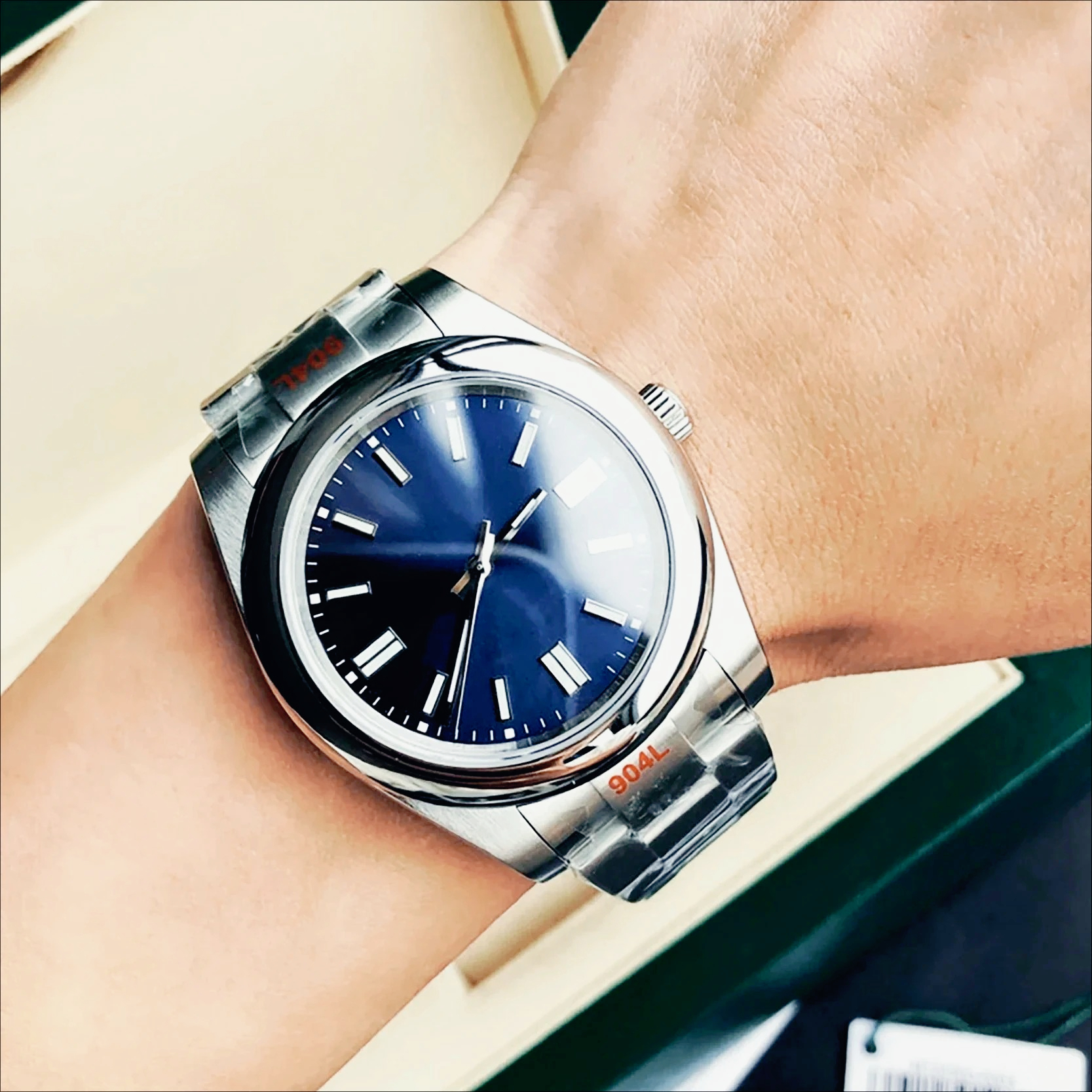 Fashion Women Watches - แฟชั่นคลาสสิกนาฬิกาอัตโนมัติสำหรับผู้ชายผู้หญิง 904L เหล็กป้องกันการกัดกร่อนป้องกันรอยขีดข่วนหน้าปัดเรืองแสงสดใสชุดลำลอง