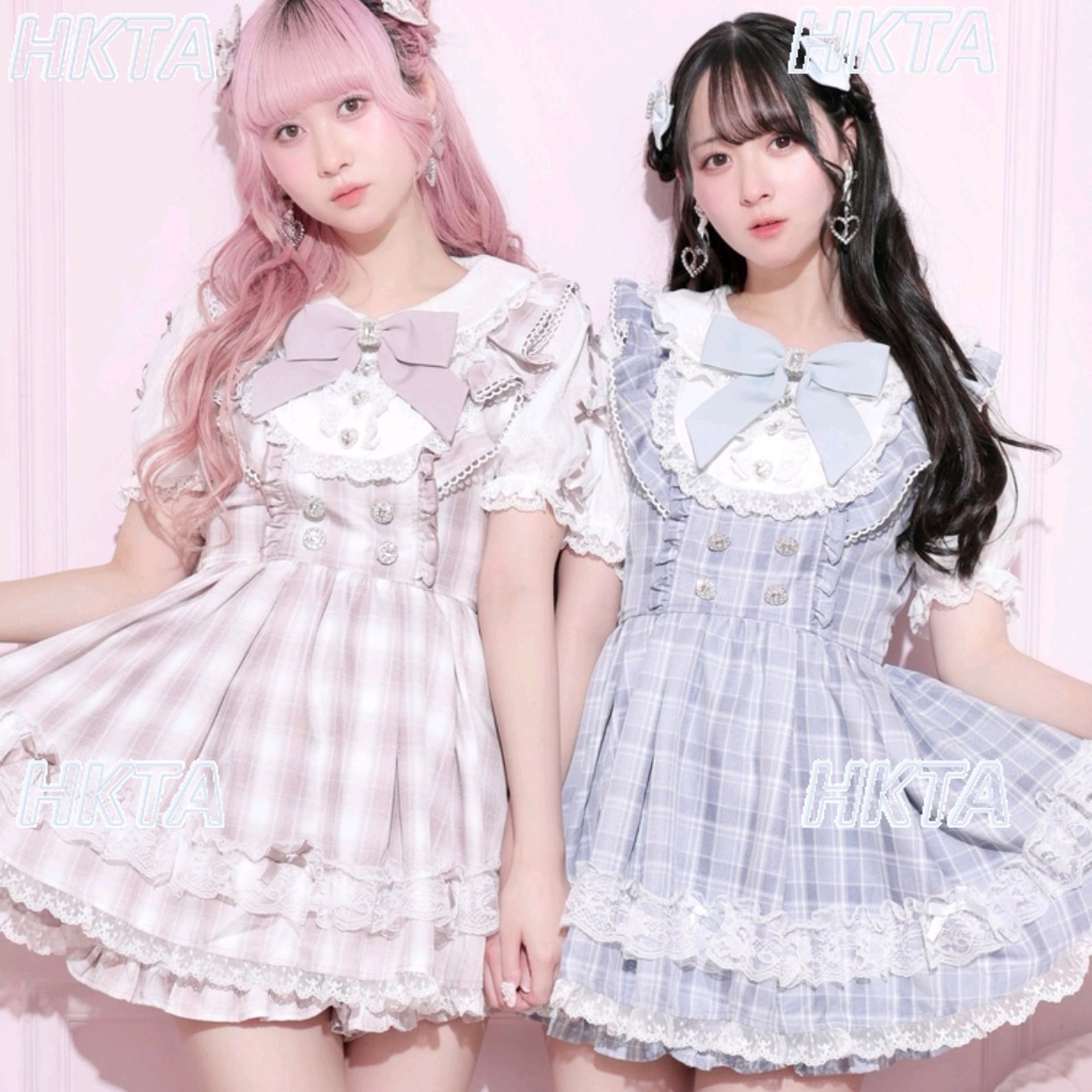 Ruched Dress Mini - ชุดเดรสลายสก็อตคอปกตุ๊กตาสไตล์ญี่ปุ่นพร้อมกางเกงขาสั้น ชุดเซ็ต 2 ชิ้น ฤดูร้อน 2026