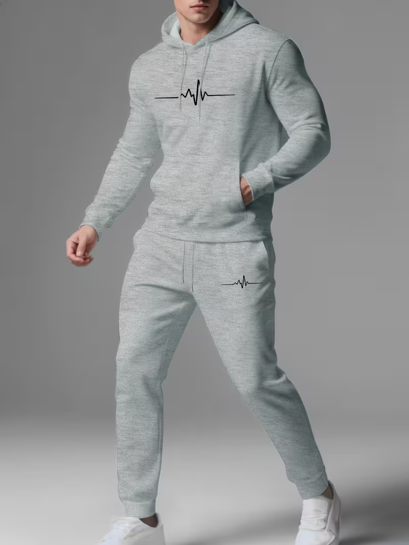 Women'S Fashion Hoodie - ชุดกีฬาผู้ชาย แฟชั่นชุดวอร์ม ผู้หญิง เสื้อฮู้ด + กางเกง