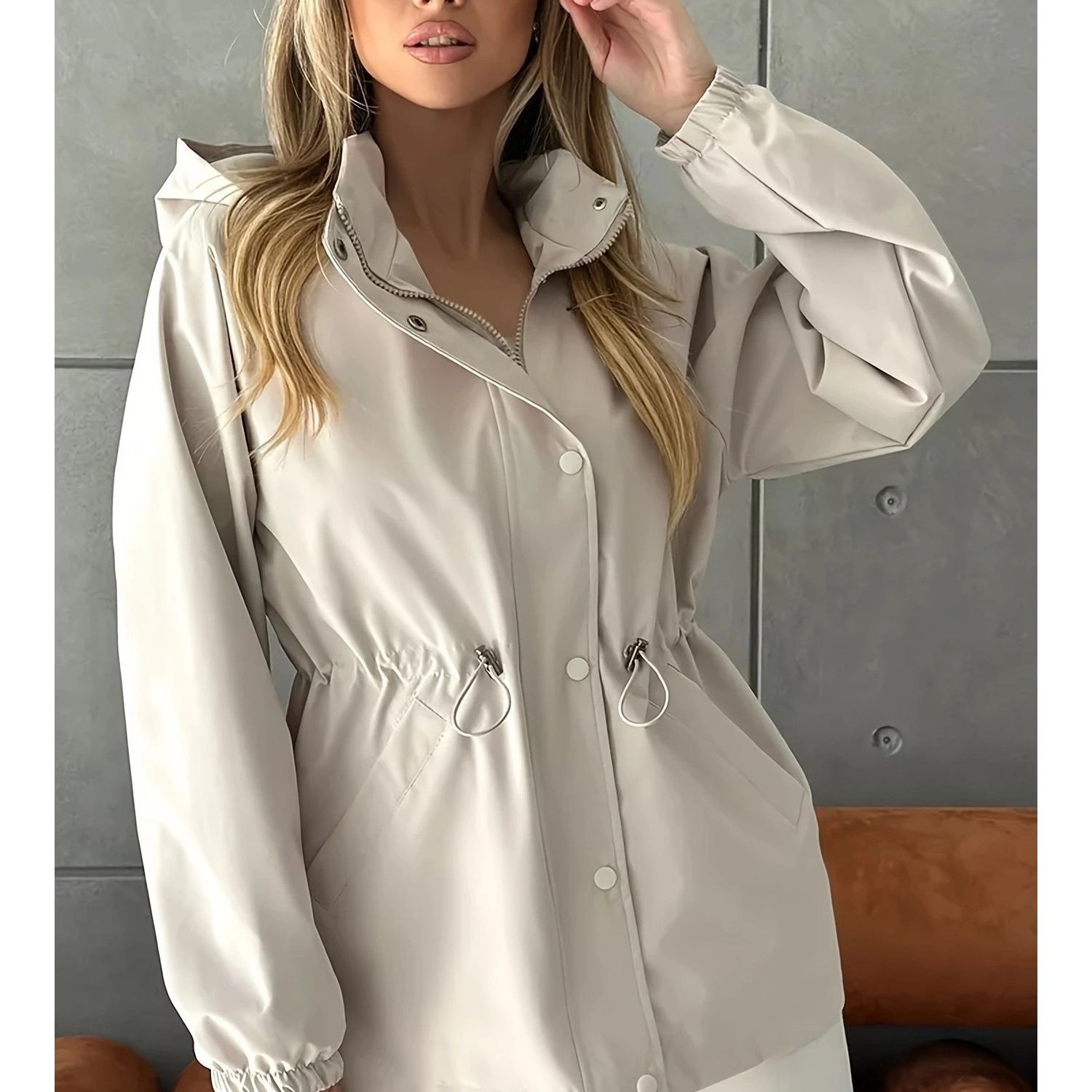 Women'S Fashion Jackets Amazon - เสื้อแจ็คเก็ตกันลม Amazon รุ่นใหม่สำหรับผู้หญิง ปี 2026 สไตล์ยุโรปอเมริกัน