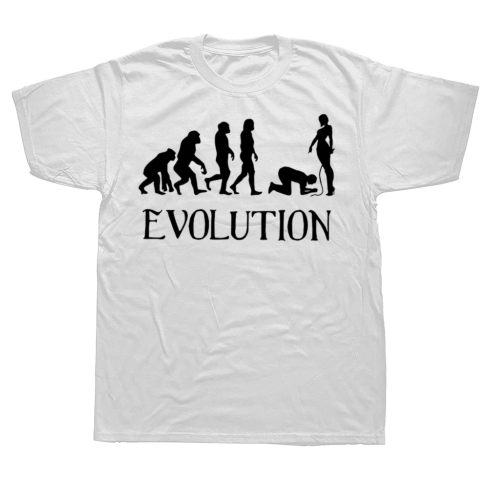 Women Fashion Evolution - เสื้อยืดลายตลกแนว BDSM รุ่นปี 2026 สำหรับผู้ชายและผู้หญิง สไตล์ฤดูร้อน