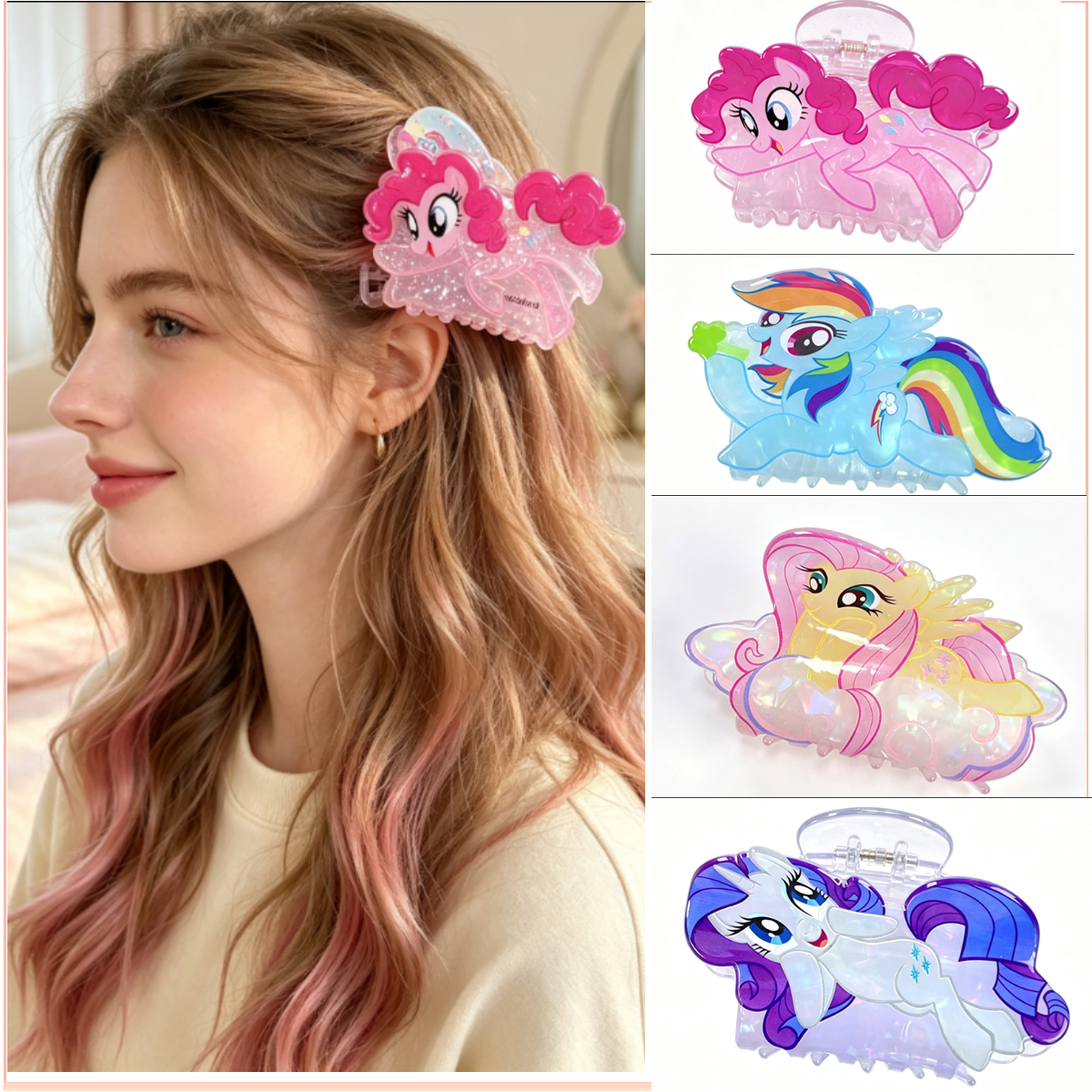 Women'S Fashion Gifts - กิ๊บหนีบผมรูปฉลาม My Little Pony จาก Hasbro