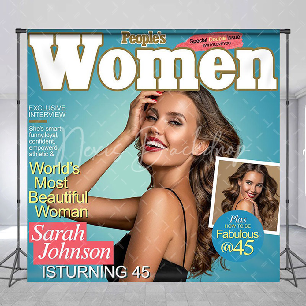 Women'S Fashion Magazines - ฉากหลังถ่ายภาพสไตล์นิตยสารสำหรับผู้หญิงแบบส่วนตัว, ฉากหลังถ่ายภาพแฟชั่นสำหรับงานปาร์ตี้ ตกแต่งผนัง