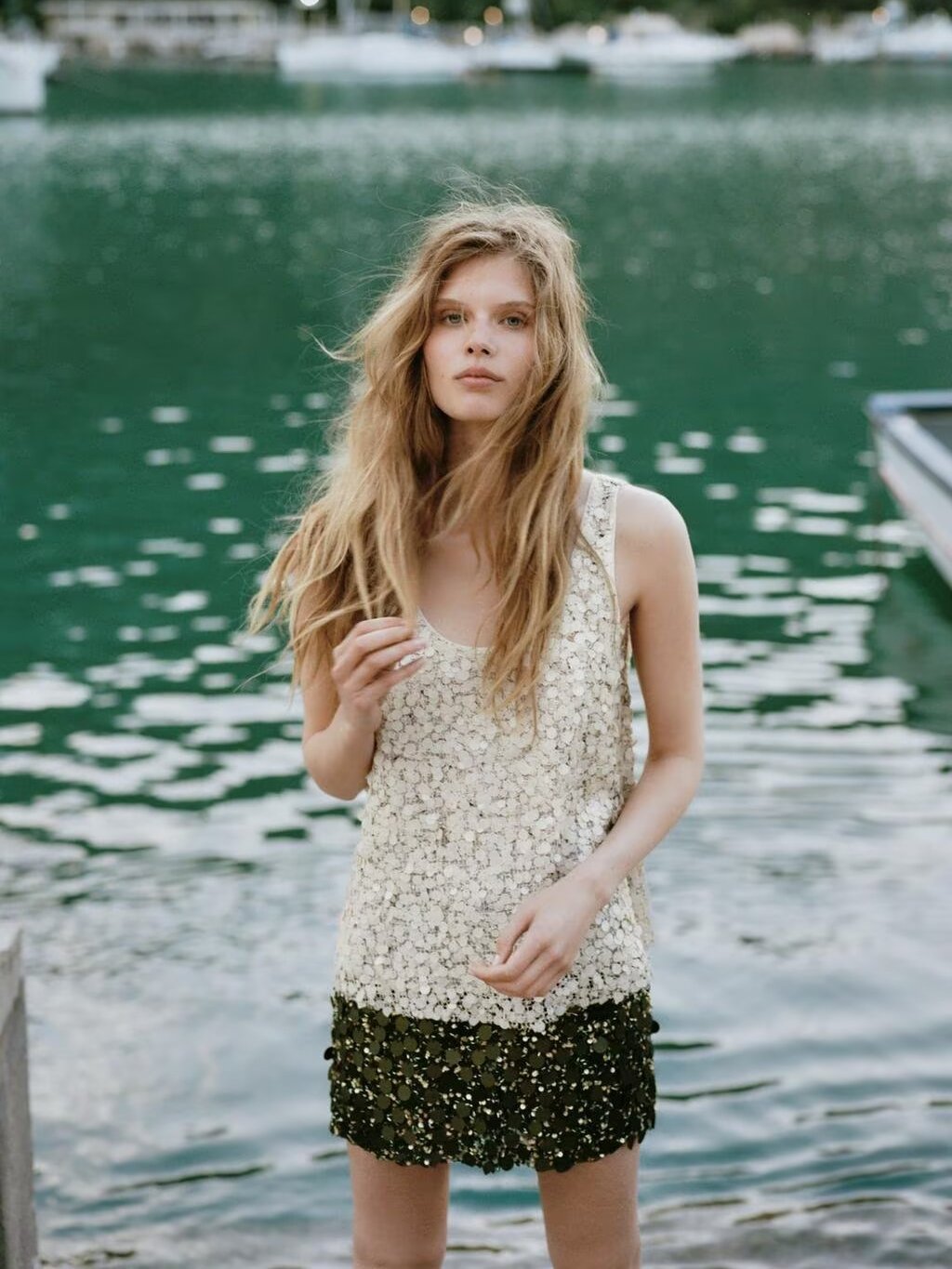 Women'S Young Fashion - เสื้อแฟชั่นฤดูร้อนใหม่สำหรับผู้หญิง คอกลม แขนกุด สายประดับลูกปัด สไตล์จีน สวยสง่า