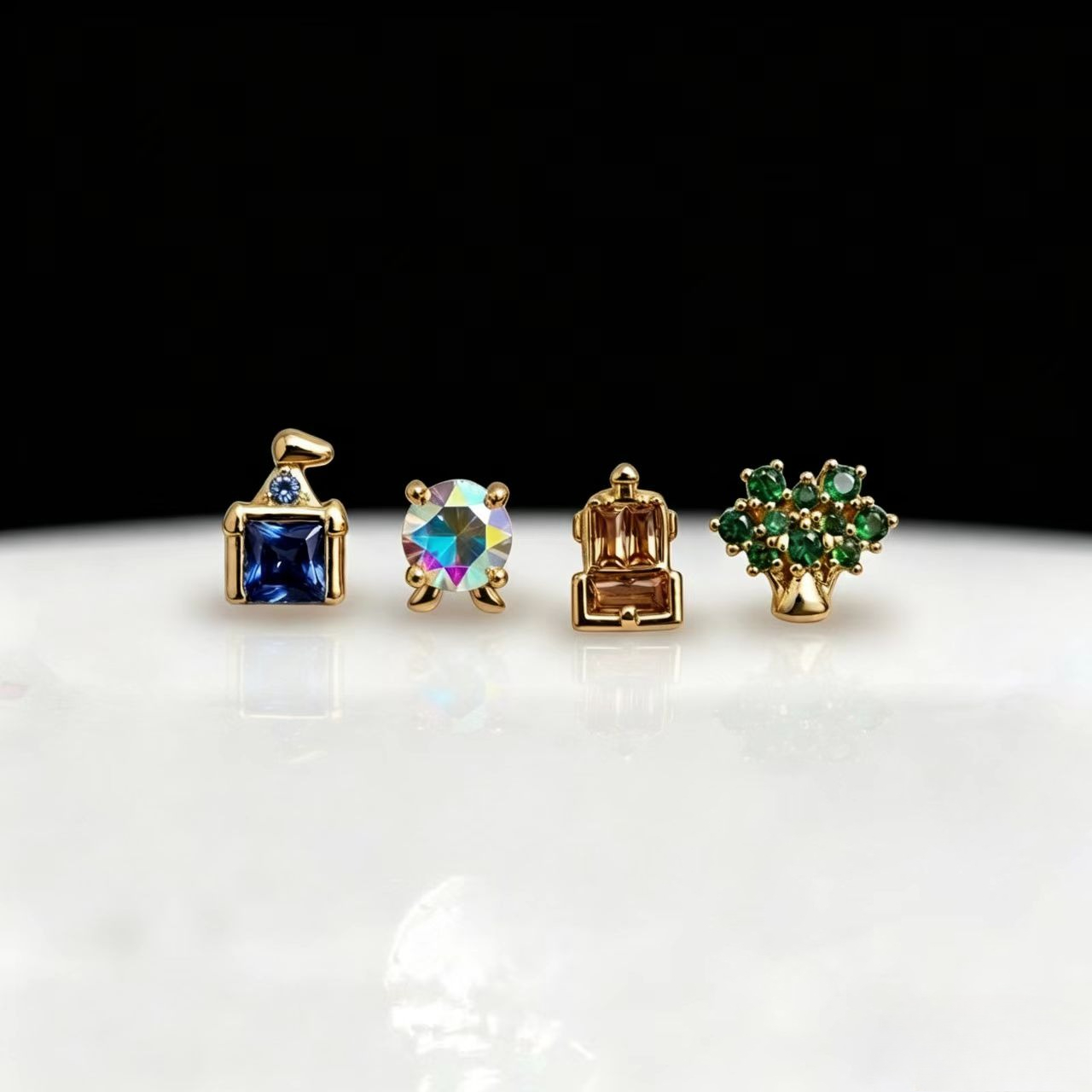 Women'S Fashion Gifts - ต่างหูรูปสวนสนุกน่ารักสวยงามแบบใหม่สำหรับผู้หญิง สาวๆ แฟชั่นงานปาร์ตี้ ของขวัญวันเกิด เครื่องประดับ
