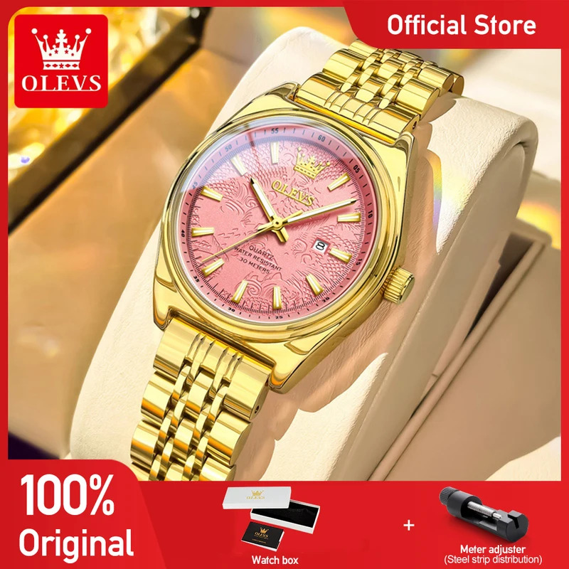 Fashion Women Watches - นาฬิกา OLEVS รุ่นใหม่ 3703 สำหรับผู้หญิง นาฬิกาควอตซ์หรูหรา
