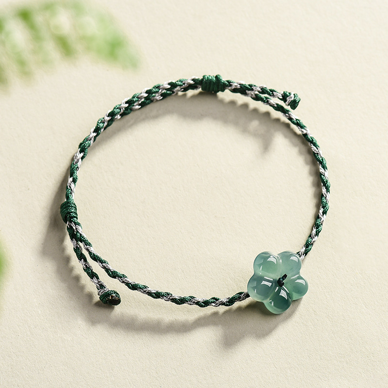 Women'S Fashion - หยกพม่าสร้อยข้อมือหยกธรรมชาติเสน่ห์ของเครื่องประดับแฟชั่นของขวัญวินเทจสำหรับผู้หญิงเครื่องรางกำไลข้อมือหรูหรา
