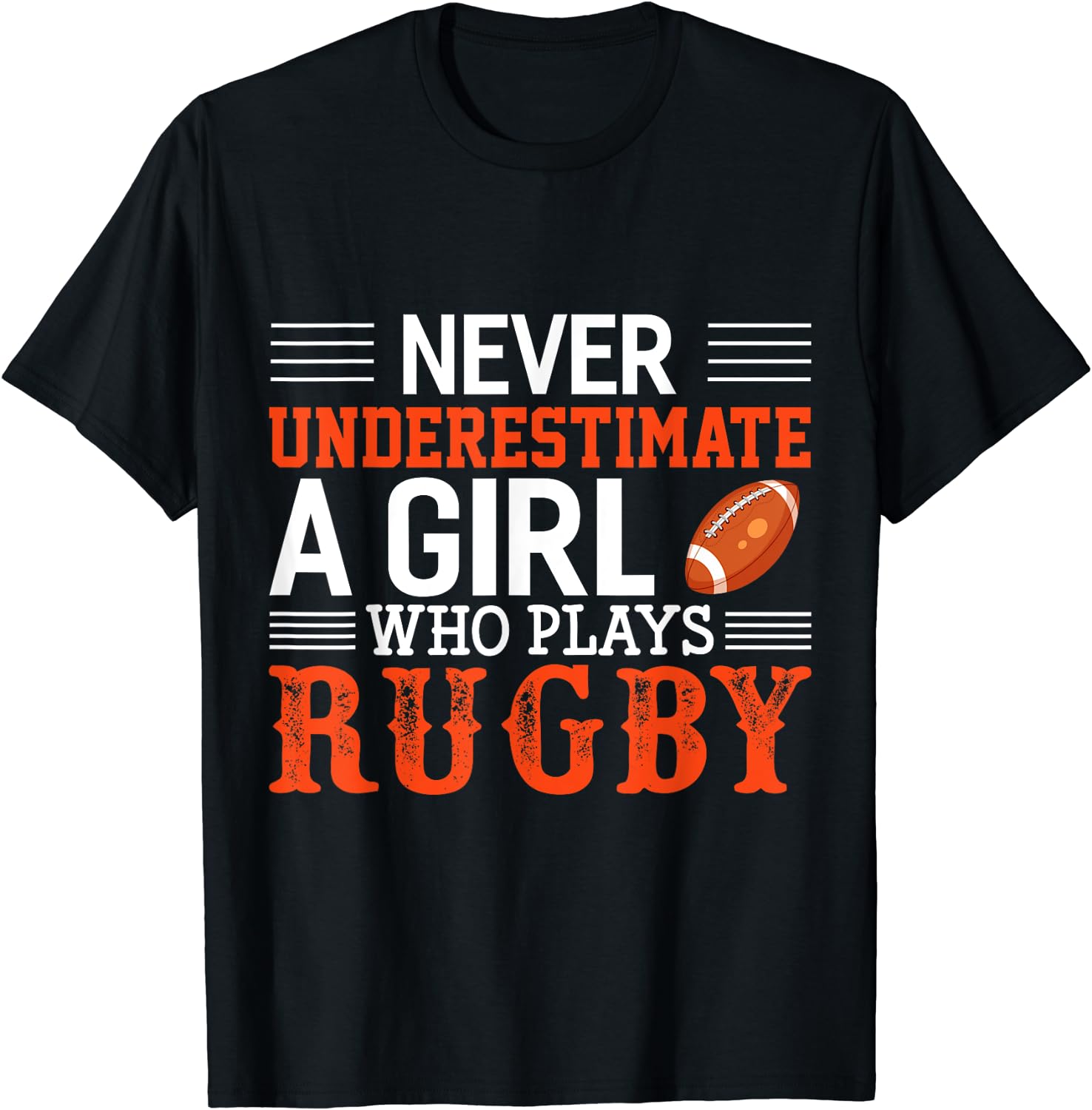 Women'S Fashion Rugby Top - รักบี้ตลกไม่เคยประมาทผู้หญิงคนหนึ่งที่เล่นเสื้อยืดรักบี้แฟชั่นหลวมผู้หญิงของขวัญเสื้อยืด Ropa Hombre