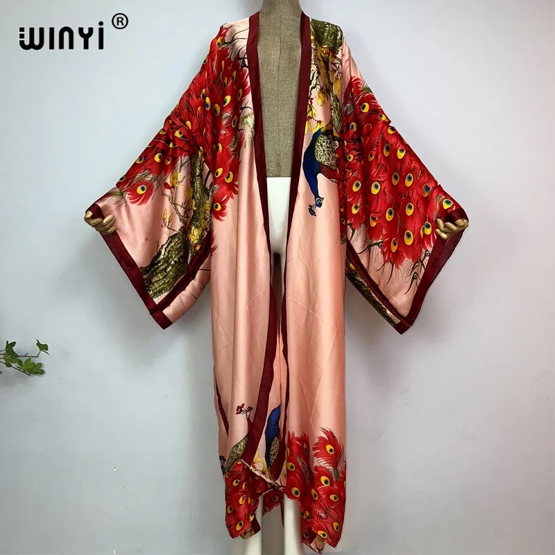 Women'S Fashion Kimono - WINYI 2022 เสื้อคลุมผู้หญิงฤดูร้อน สไตล์ค็อกเทล เซ็กซี่ โบโฮ