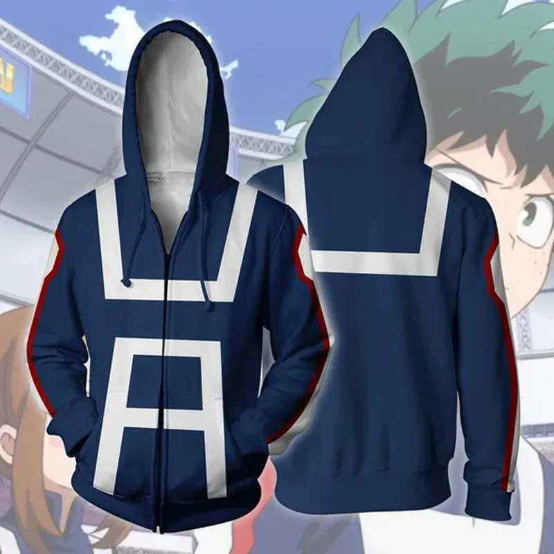 Women'S Fashion Hoodie - อะนิเมะคอสเพลย์ 3D ใหม่ My Hero Academia