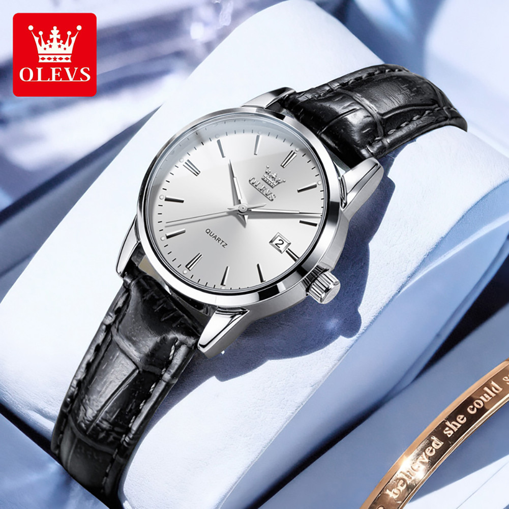 Fashion Women Watches - นาฬิกา OLEVS 6898 สำหรับผู้หญิง นาฬิกาควอตซ์แท้ กันน้ำ