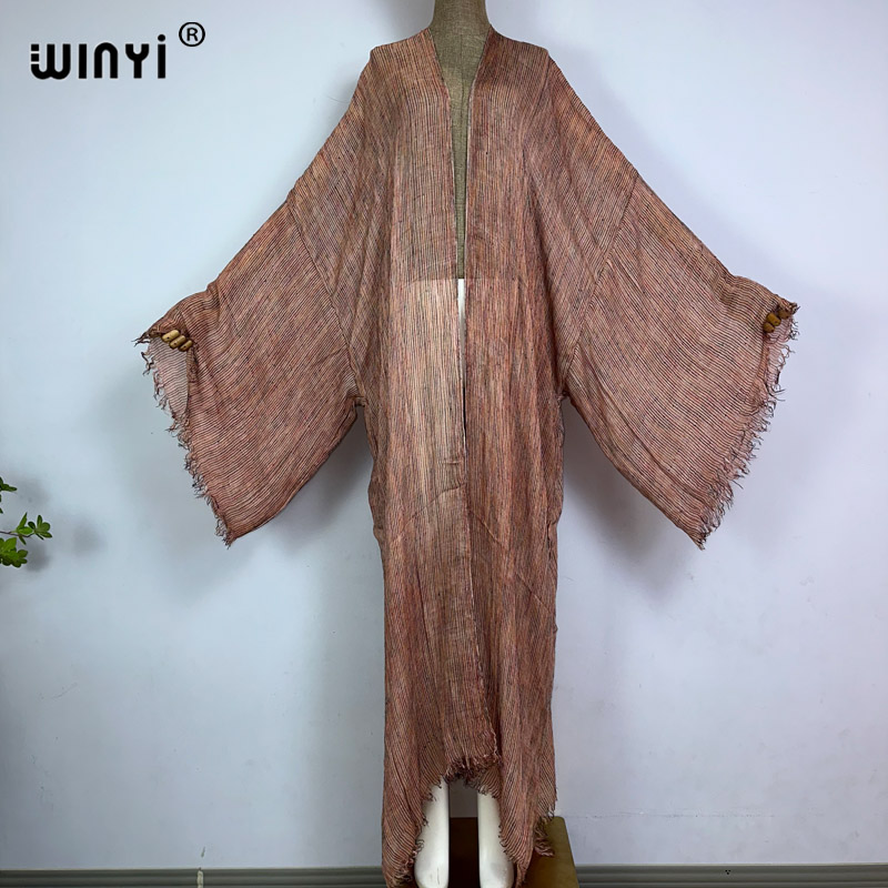 Women'S Fashion Kimono - Winyi ชุดเดรสคาร์ดิแกนเนื้อนุ่มสำหรับผู้หญิงใส่สบายชุดเดรสทรงหลวมชุดเดรสปาร์ตี้สไตล์โบฮีเมียนชายหาดกรอบกันน้ำวันหยุดใส่ไปทะเล