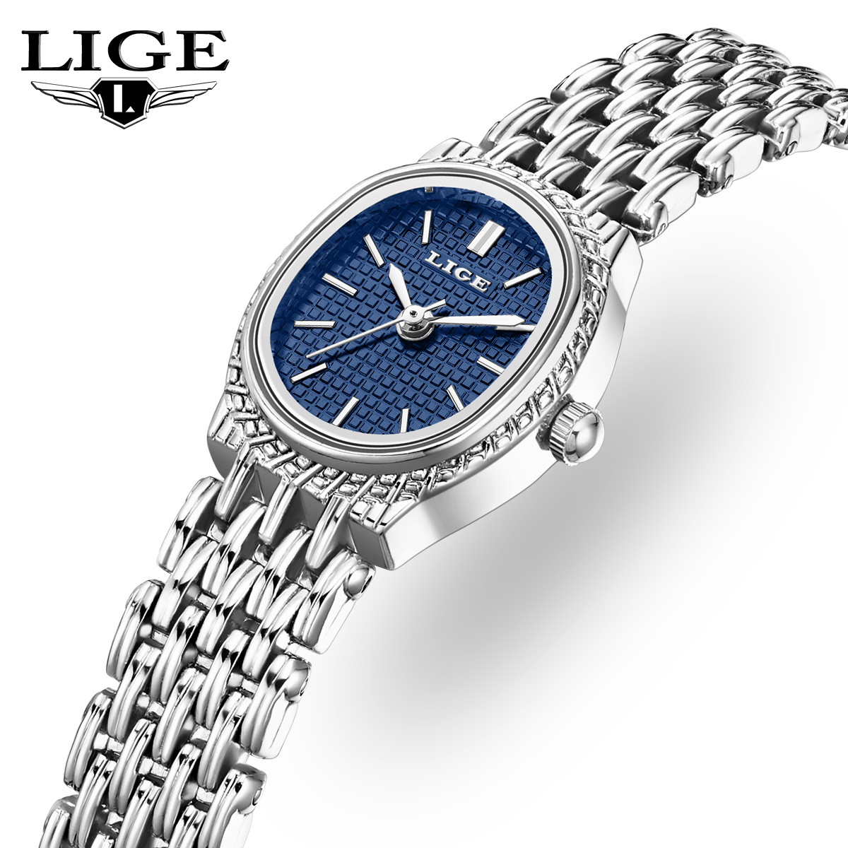 Fashion Women Watches - LIGE แฟชั่นนาฬิกาควอทซ์ผู้หญิงหรูหราคลาสสิกหน้าปัดเรียบง่ายกันน้ำสุภาพสตรีสร้อยข้อมือนาฬิกาข้อมือสตรีนาฬิกาของขวัญใหม่
