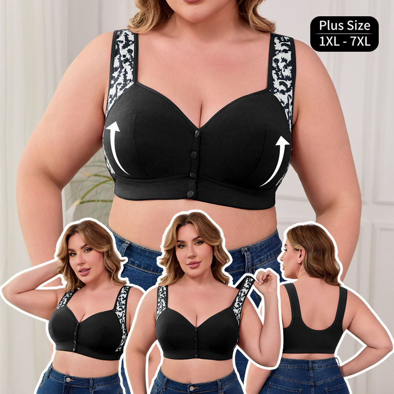 Women'S Fashion Gifts - บราไร้โครง ไซส์ XL-7XL บราแบบติดตะขอหน้า สำหรับผู้หญิง ไม่มีโครงเหล็ก
