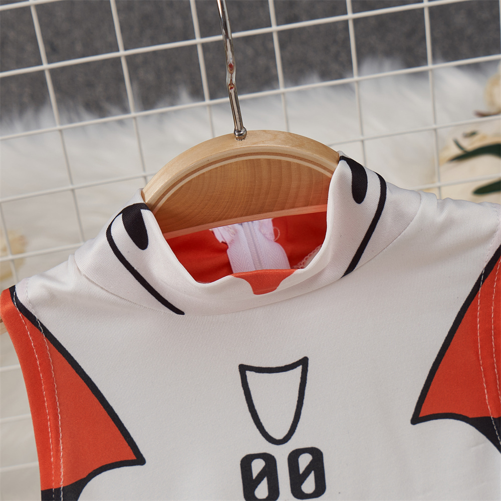 สีขาวน่ารักหวานการ์ตูนพิมพ์Jum - Turtleneck Bodysuit บทวิจารณ์และราคา