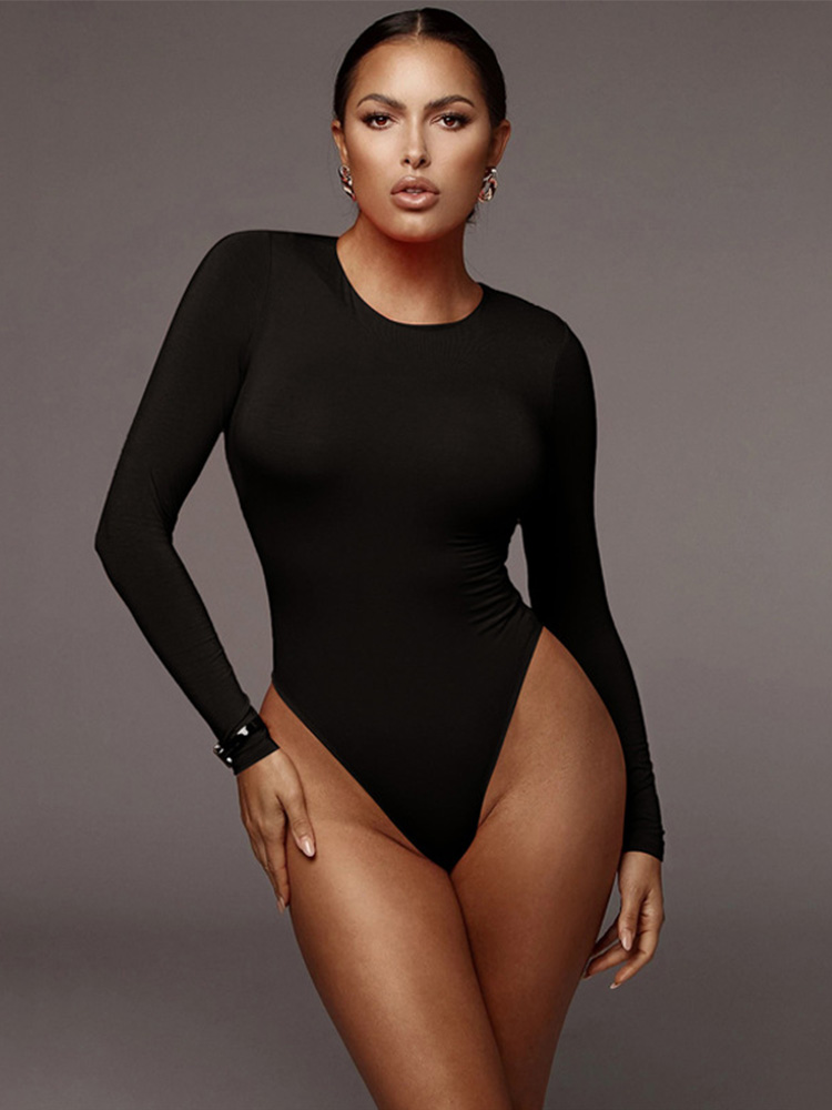 O คอยาวแขนยาวสีขาวเซ็กซี่บอดี้ - Turtleneck Bodysuit บทวิจารณ์และราคา