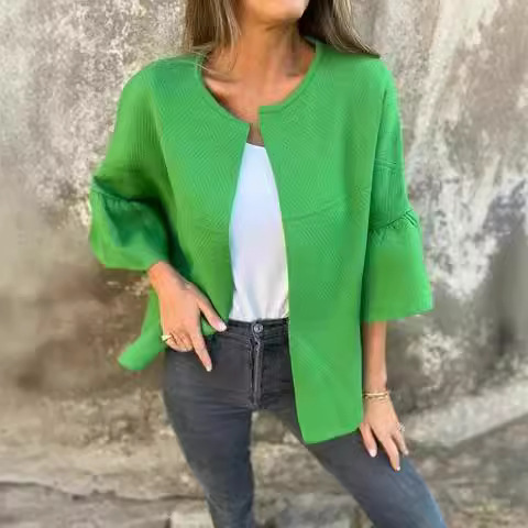 เสื้อคลุมคาร์ดิแกนแขนเจ็ดส่วน  - Women'S Fashion Jackets Amazon บทวิจารณ์และราคา