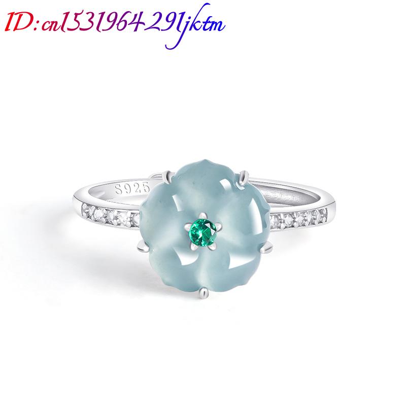 แหวนหยกพม่าสีฟ้า 925 เงินแท้ ห - Women'S Fashion บทวิจารณ์และราคา