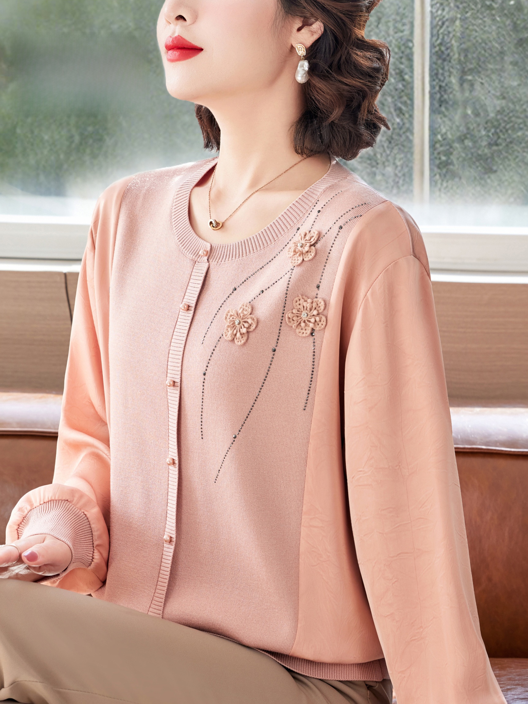 เสื้อคาร์ดิแกนถักนิตติ้งเก๋ไก๋ - Women Fashion Over 60 บทวิจารณ์และราคา