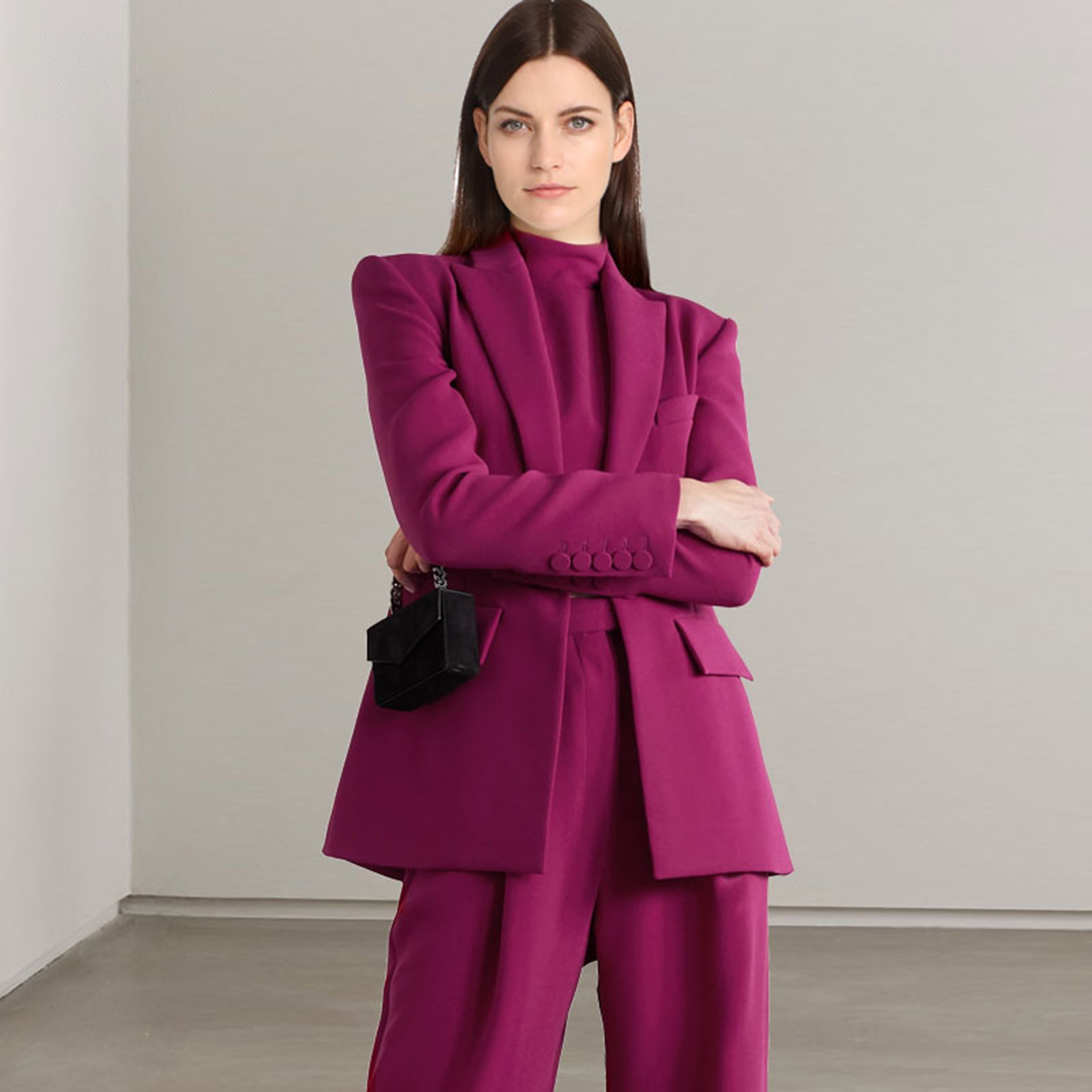 ชุดสูทผู้หญิงแบบ 2 ชิ้น สีแดง  - Women Fashion Jackets บทวิจารณ์และราคา