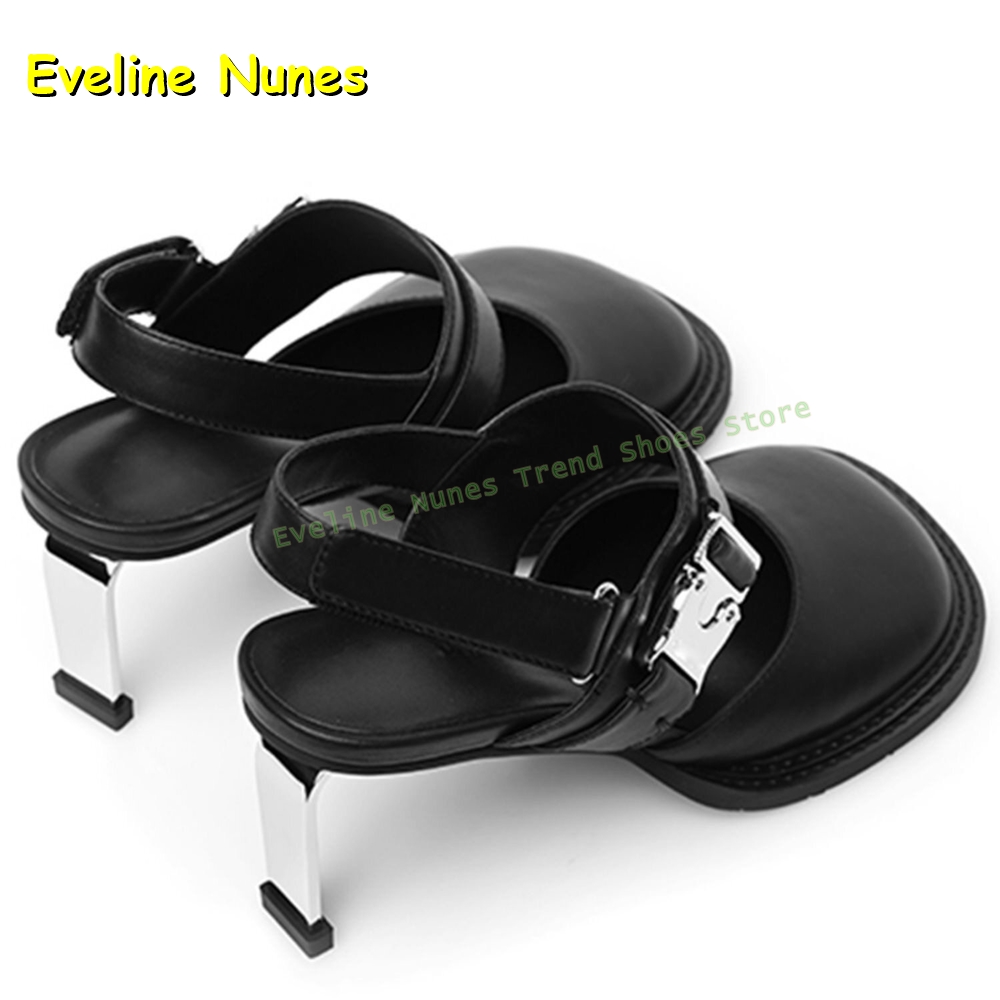 รองเท้าส้นสูงแบบสวมเปิดส้น สีด - Women'S Fashion Sandals บทวิจารณ์และราคา