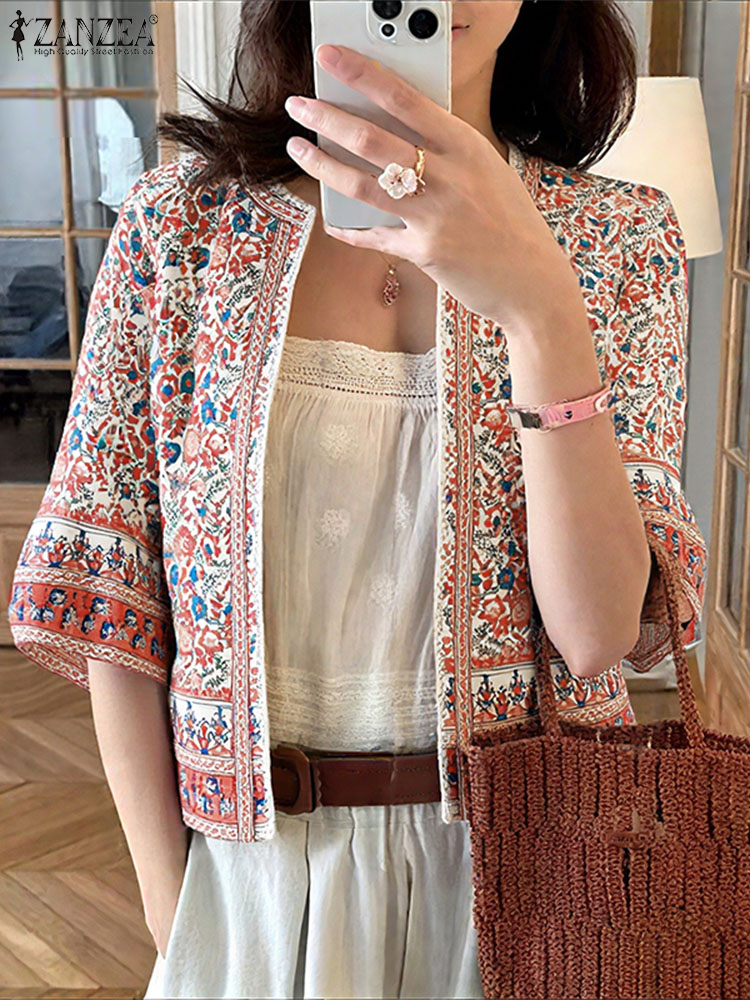 ZANZEA เสื้อแฟชั่นเสื้อสเวตเตอ - Women'S Fashion Kimono บทวิจารณ์และราคา