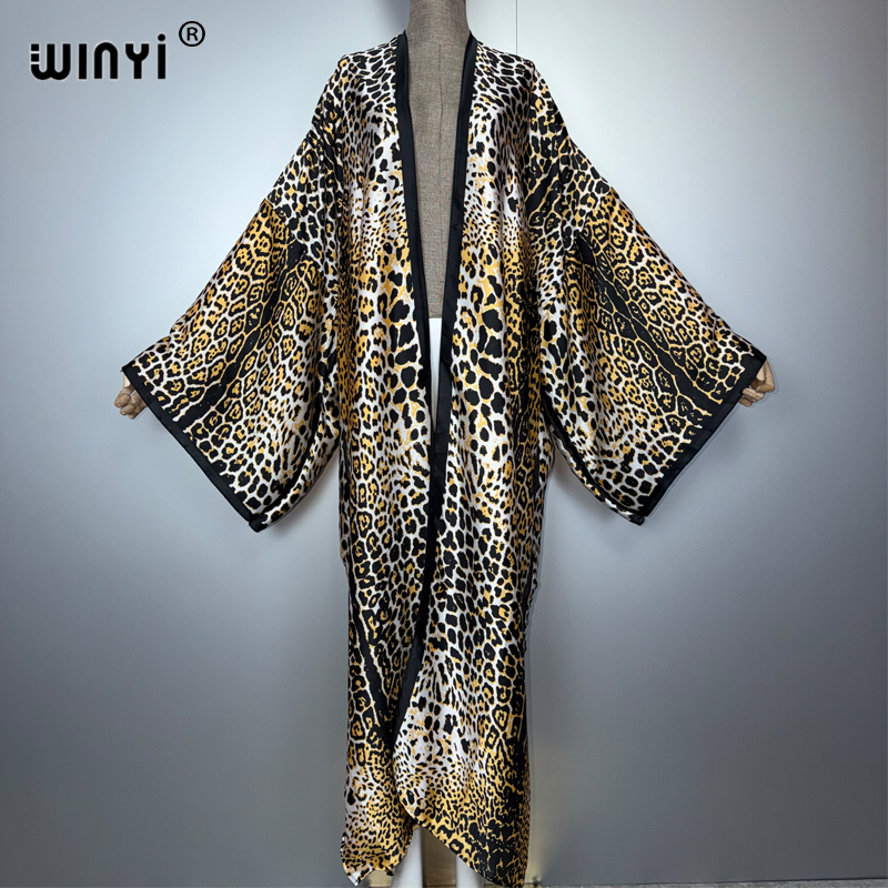 ชุดคลุมกิโมโนลายเสือดาว WINYI  - Women'S Fashion Kimono บทวิจารณ์และราคา