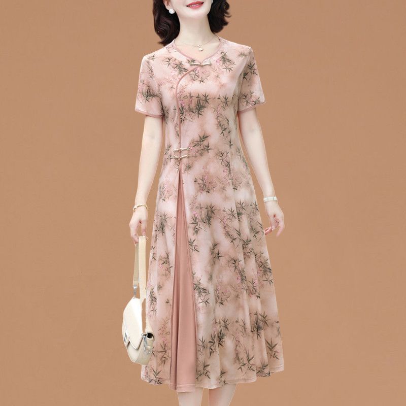 ชุดเดรสแขนสั้นหรูหราสำหรับผู้ห - Women Fashion Over 60 บทวิจารณ์และราคา