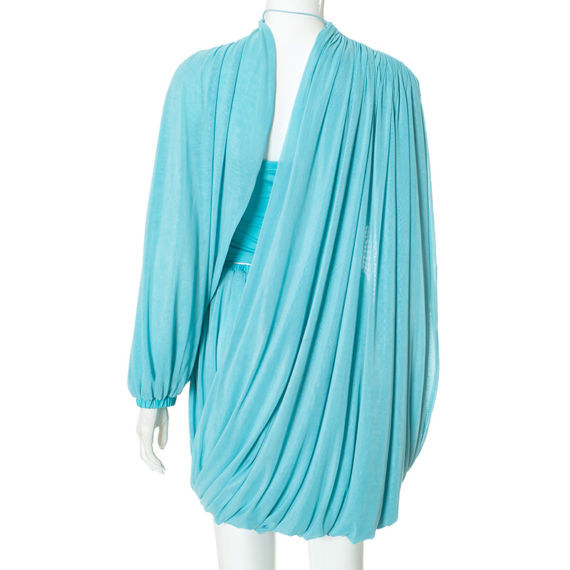 2025 ผู้หญิงฤดูใบไม้ร่วงElegan - Ruched Dress Mini บทวิจารณ์และราคา