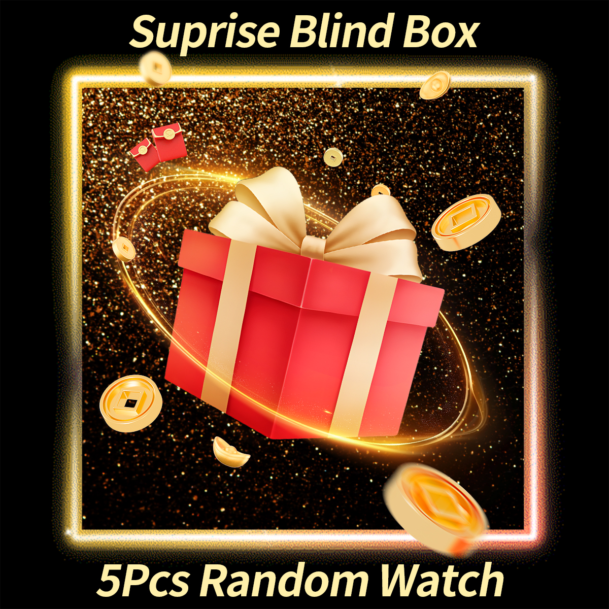5PCS Surprise Mystery Box-แฟชั - Fashion Women Watches บทวิจารณ์และราคา