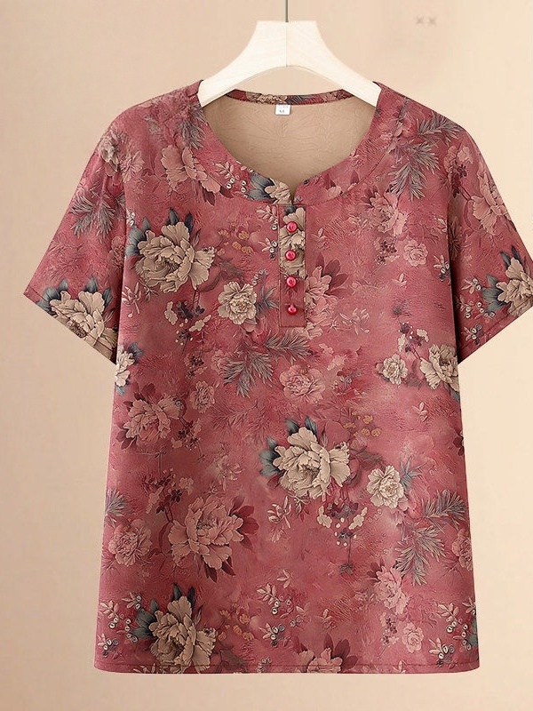 เสื้อยืดแขนสั้นคอกลมแฟชั่นฤดูร - Women Fashion Over 60 บทวิจารณ์และราคา
