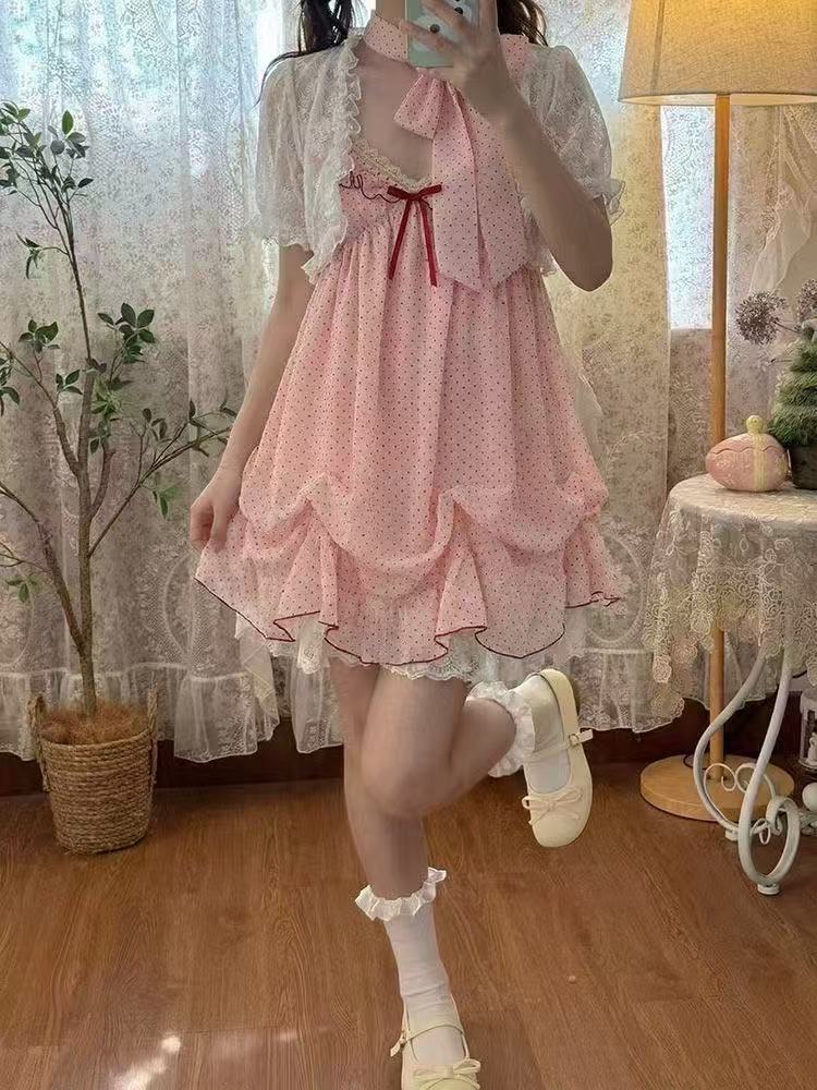 ชุดแฟชั่นญี่ปุ่นสไตล์หวานน่ารั - Ruched Dress Mini บทวิจารณ์และราคา