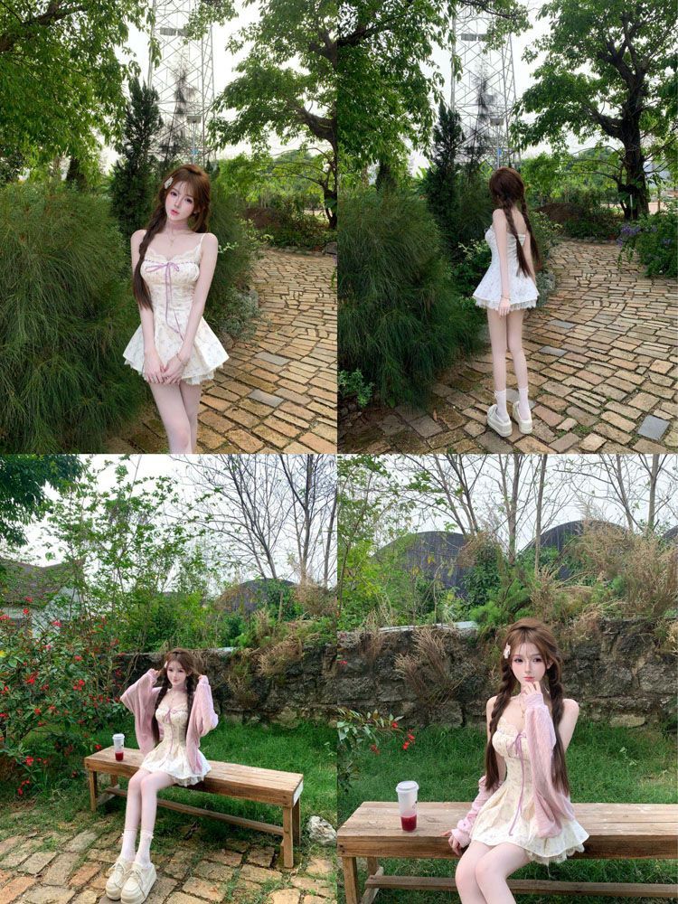 ชุดเดรสสายเดี่ยวแฟชั่นเกาหลีฤด - Ruched Dress Mini บทวิจารณ์และราคา