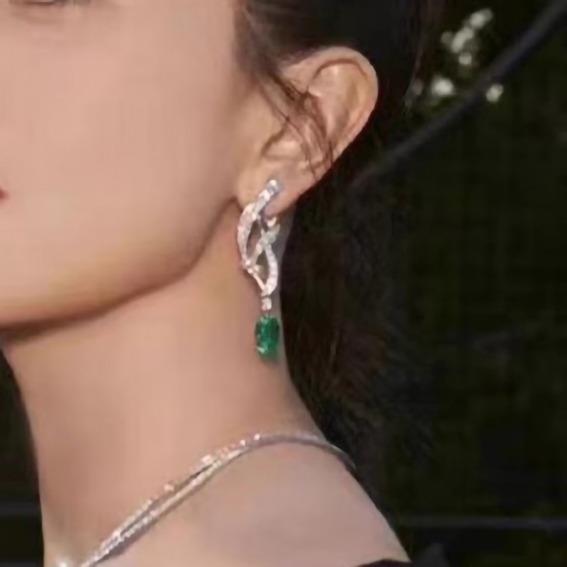 ต่างหูเพชรทรงสี่เหลี่ยมมรกตสไต - Women'S Fashion Magazines บทวิจารณ์และราคา