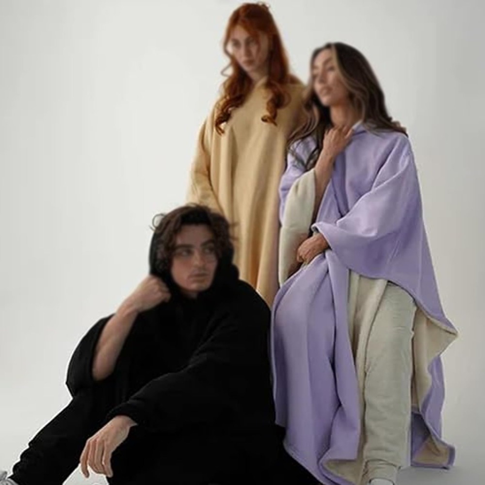เสื้อคลุมฮู้ดดี้ผ้าห่มสไตล์อิน - Women'S Fashion Hoodie บทวิจารณ์และราคา