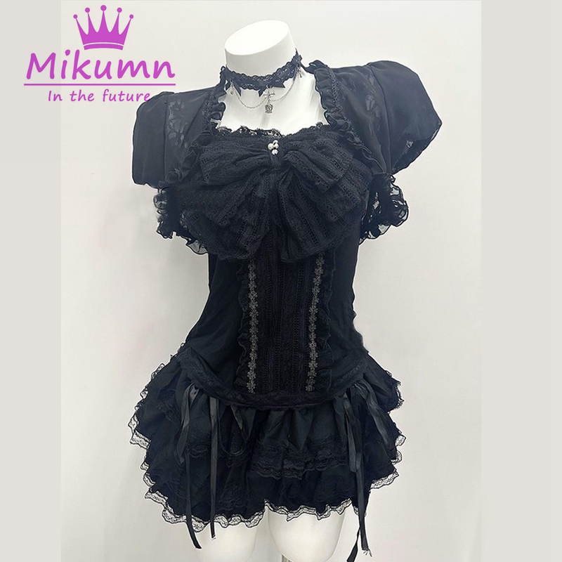 ชุดเซ็ต 3 ชิ้นสไตล์โกธิคโลลิต้ - Lace Trim Cami บทวิจารณ์และราคา