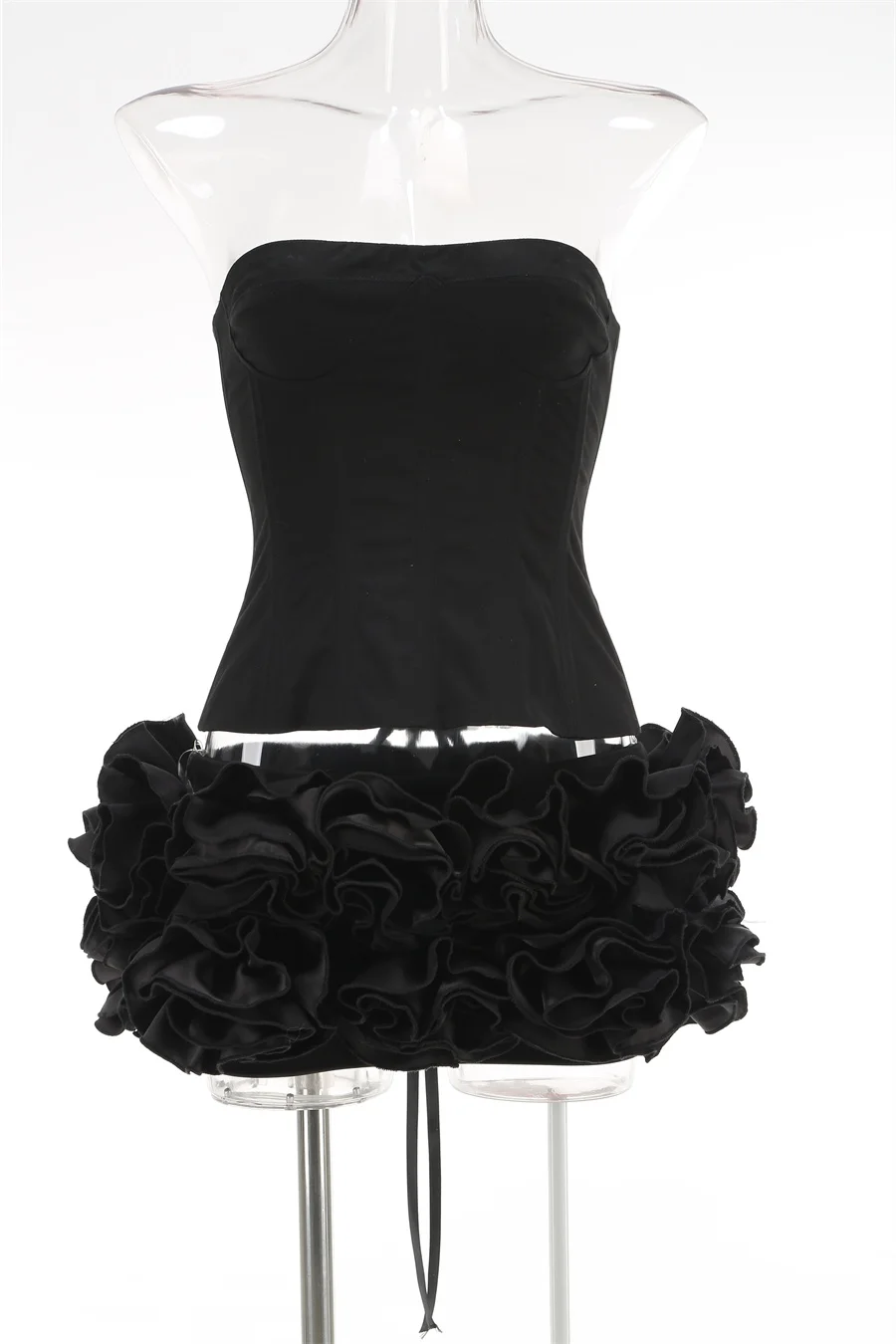 VC คริสต์มาสชุดที่ไม่มีสายหนัง - Ruched Dress Mini บทวิจารณ์และราคา