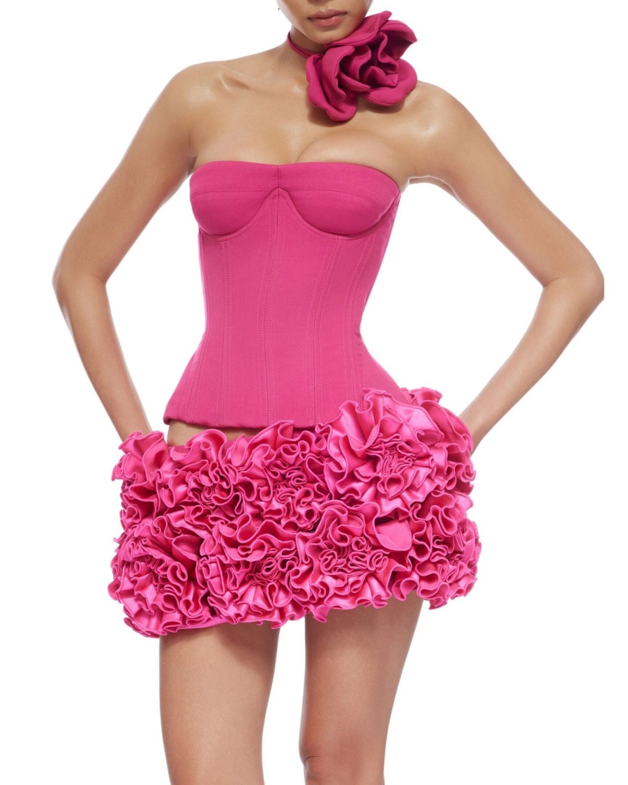 VC คริสต์มาสชุดที่ไม่มีสายหนัง - Ruched Dress Mini บทวิจารณ์และราคา