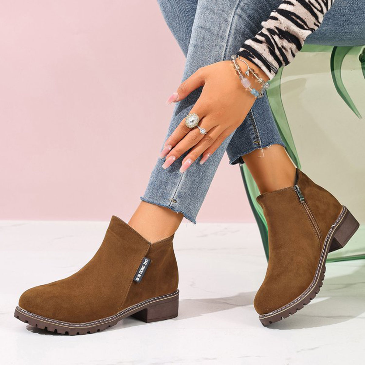 รองเท้าบูทข้อเท้าผู้หญิงสำหรับ - Sale Fashion Women บทวิจารณ์และราคา
