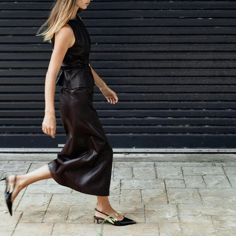 ชุดเซ็ตกระโปรงหนังเทียมมิดิสั้ - Women'S Young Fashion บทวิจารณ์และราคา