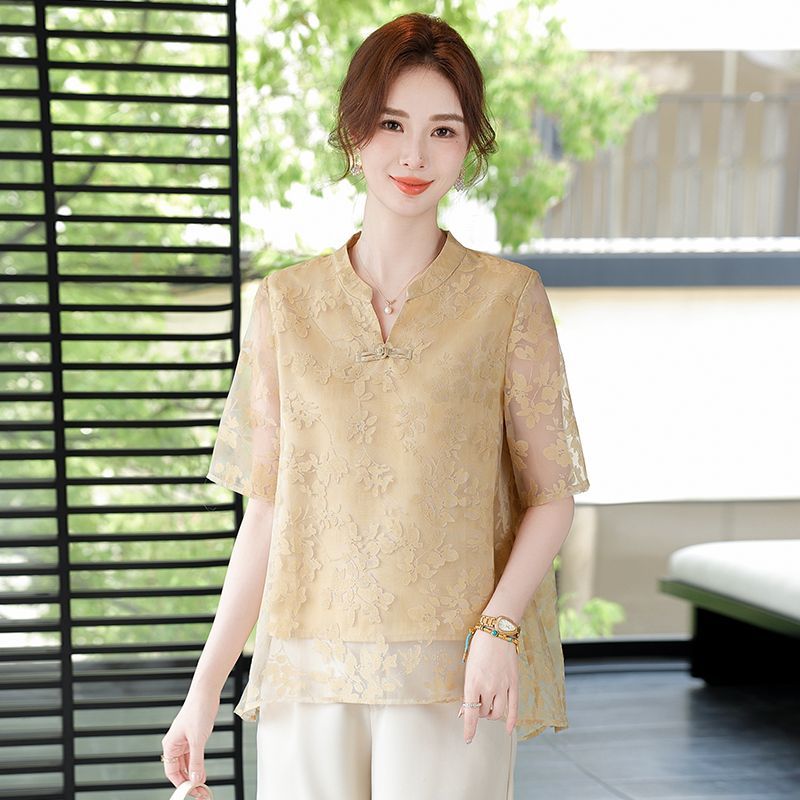 เสื้อยืดแขนสั้นทรงหลวมแฟชั่นฤด - Women Fashion Over 60 บทวิจารณ์และราคา