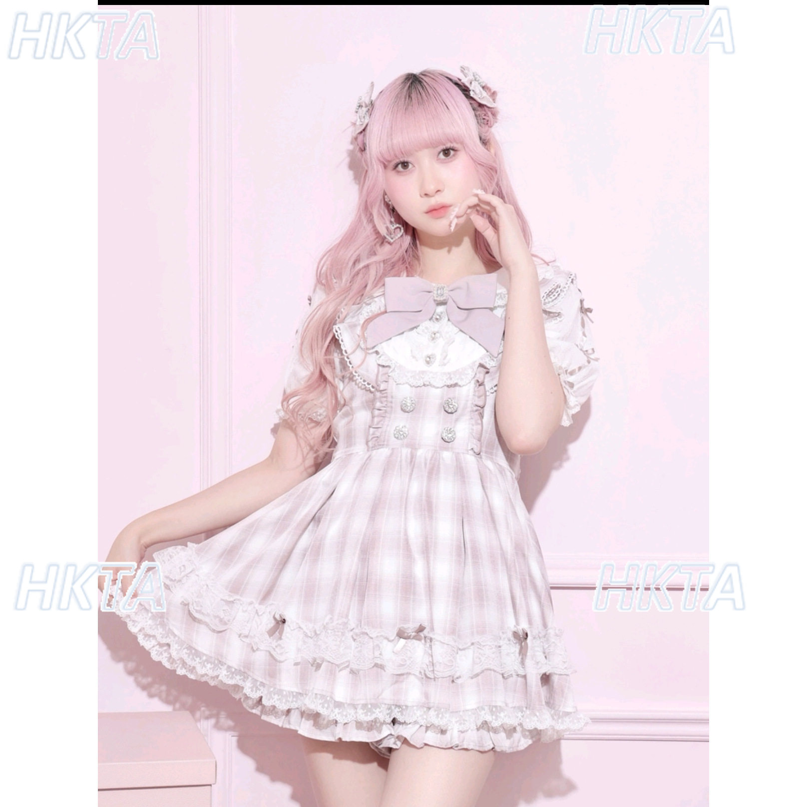 ชุดเดรสลายสก็อตคอปกตุ๊กตาสไตล์ - Ruched Dress Mini บทวิจารณ์และราคา