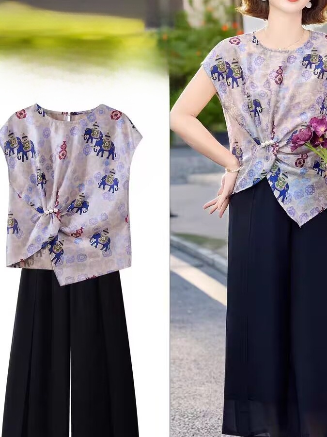 ชุดแฟชั่นฤดูร้อน ชุดสูทแขนสั้น - Women Fashion Over 60 บทวิจารณ์และราคา