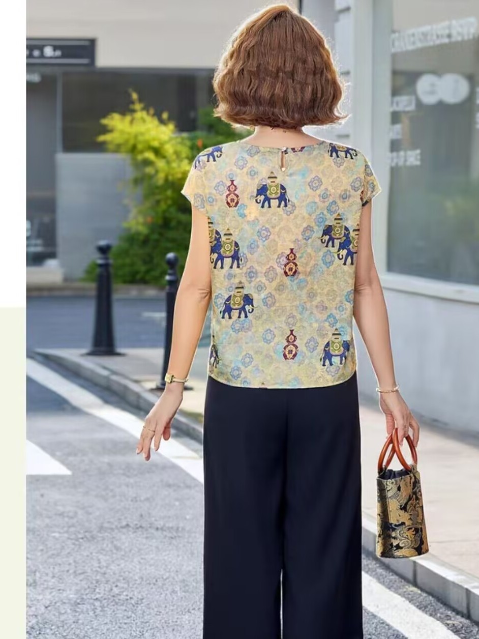 ชุดแฟชั่นฤดูร้อน ชุดสูทแขนสั้น - Women Fashion Over 60 บทวิจารณ์และราคา