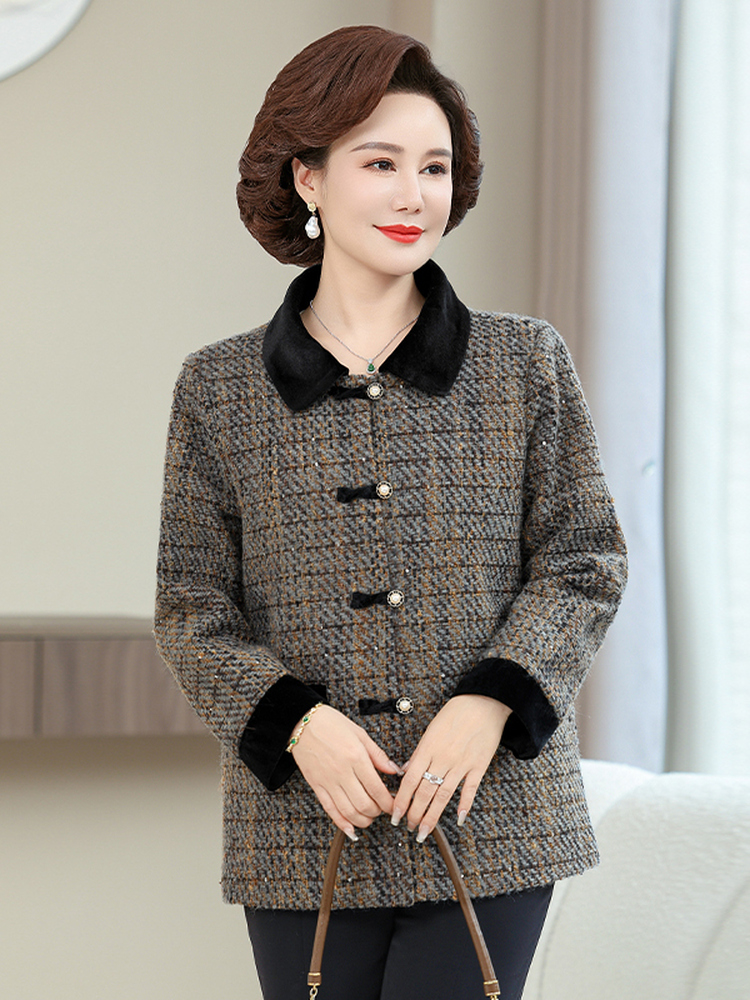 เสื้อโค้ทขนสัตว์แฟชั่นฤดูใบไม้ - Women Fashion Over 60 บทวิจารณ์และราคา