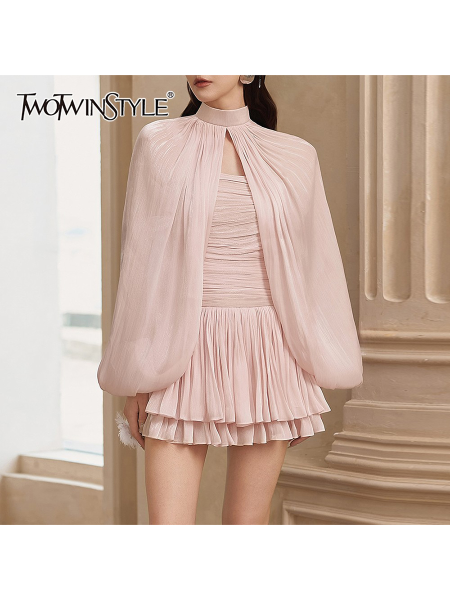 ชุดเซ็ตสองชิ้นสไตล์หวานจาก TWO - Ruched Dress Mini บทวิจารณ์และราคา