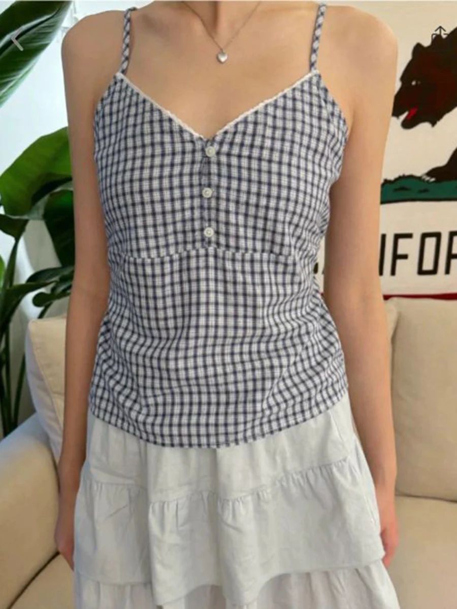 ชุดกางเกงขาสั้น2ชิ้นลายสก็อตสี - Lace Trim Cami บทวิจารณ์และราคา
