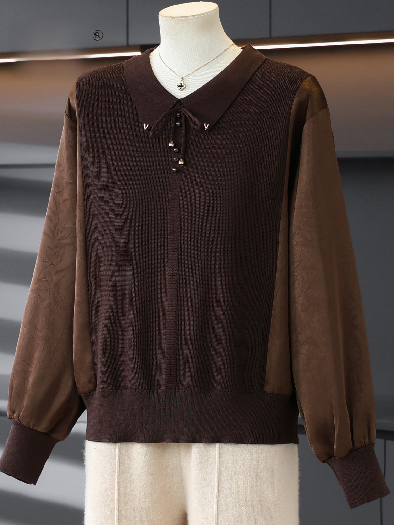 เสื้อสเวตเตอร์ถักแฟชั่นสำหรับผ - Women Fashion Over 60 บทวิจารณ์และราคา
